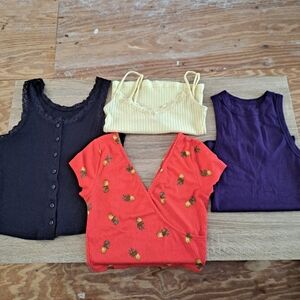 Bundle Of four (4) Summer Tops Size Xsmall